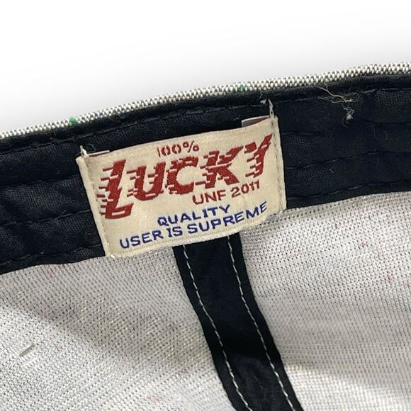 Maden Clothing Retro Baseball Cap Hat Heathered Gray Button Flip Short Brim OSFM - Picture 9 of 10